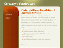 Tablet Screenshot of cartwrightestatesales.com
